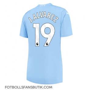 Manchester City Julian Alvarez #19 Replika Hemmatröja Damer 2023-24 Kortärmad